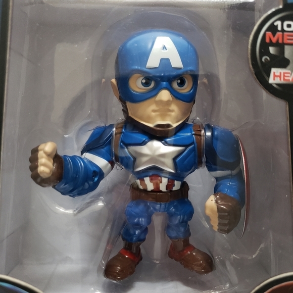 NIB Metal Die Cast Civil War Captain American 4" Figure - Picture 3 of 5